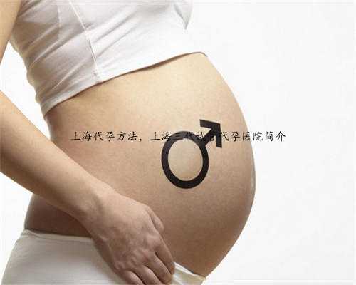 上海代孕方法，上海三代试管代孕医院简介